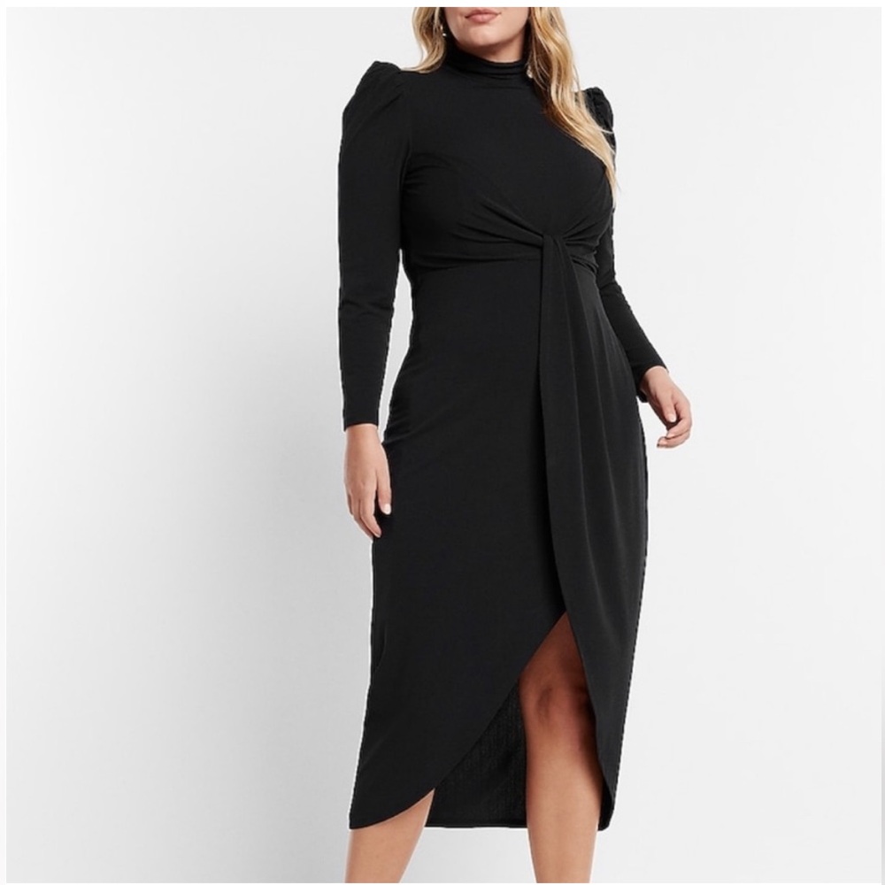 NWT Express Black Long Sleeve Dress